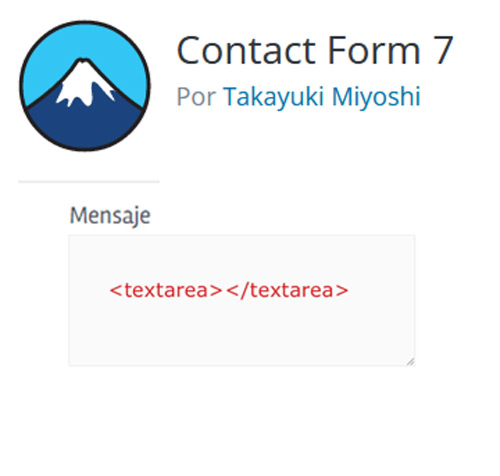 Cómo cambiar el tamaño del textarea en Contact Form 7 2